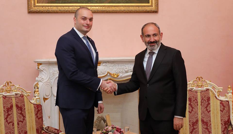 Bakhtadze Pashinyan 2 новости Армения, Грузия, Мамука Бахтадзе, Никол Пашинян