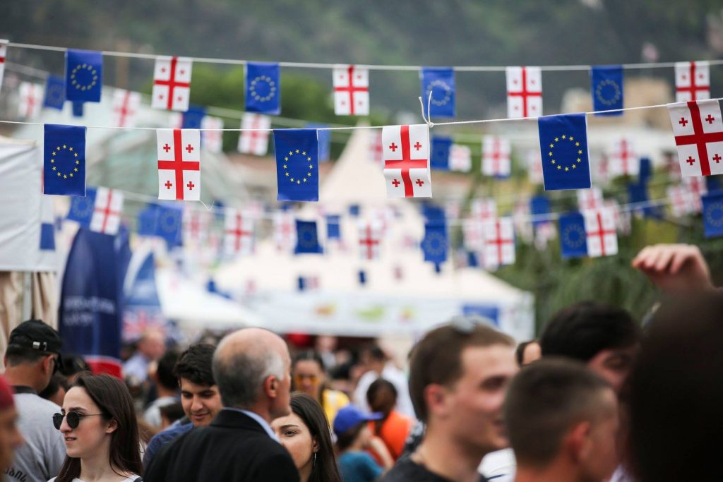 Georgia EU Flags новости Грузия-ЕС, Давид Залкалиани