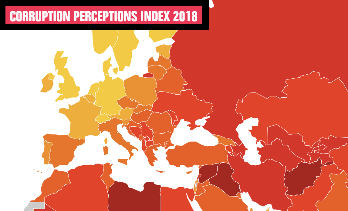 Transparency International 2018 новости Corruption perception index, Transparency International, Грузия, демократия, Индекс восприятия коррупции, коррупция, Международная прозрачность