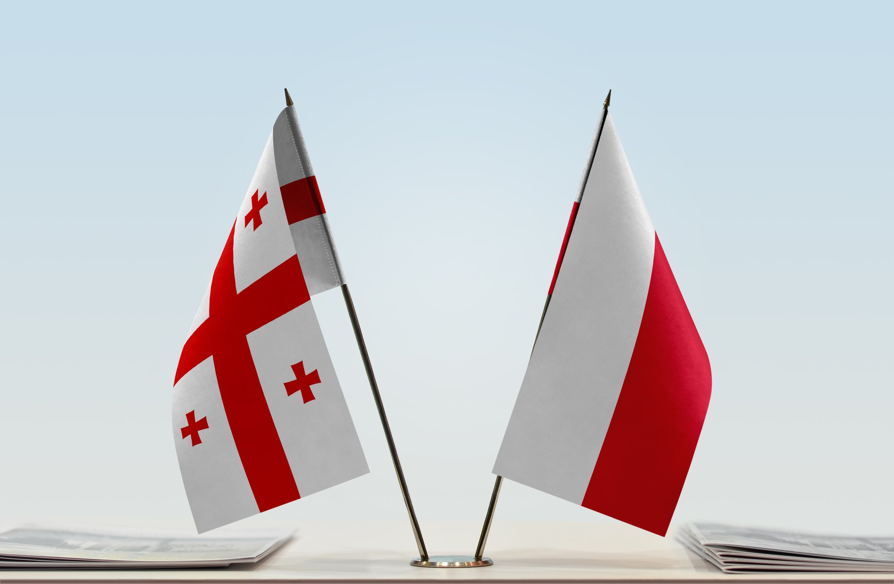 Georgia Poland Flags Камилла Хиска Камилла Хиска