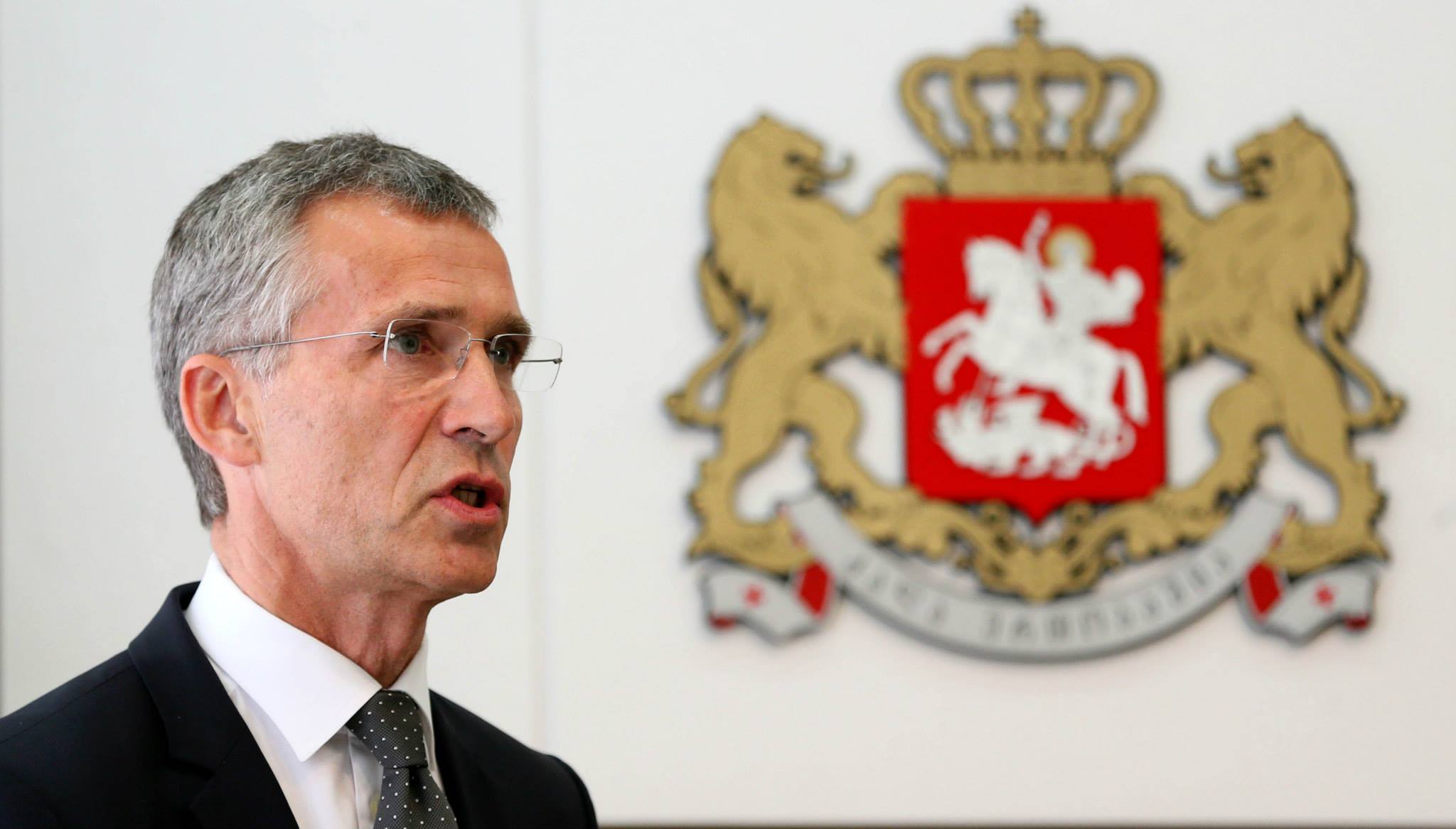 Jens Stoltenberg Georgia Йенс Столтенберг Йенс Столтенберг