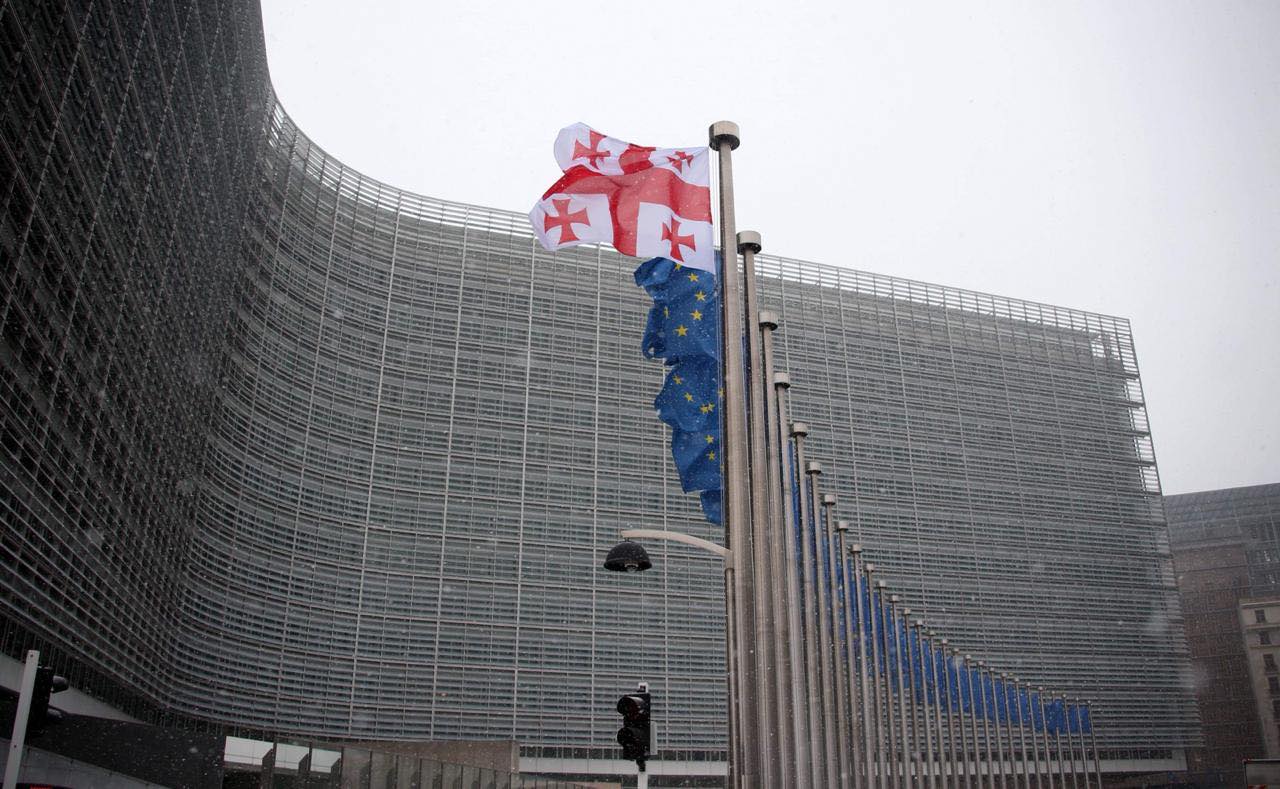 Georgia EU Flags 5 новости новости