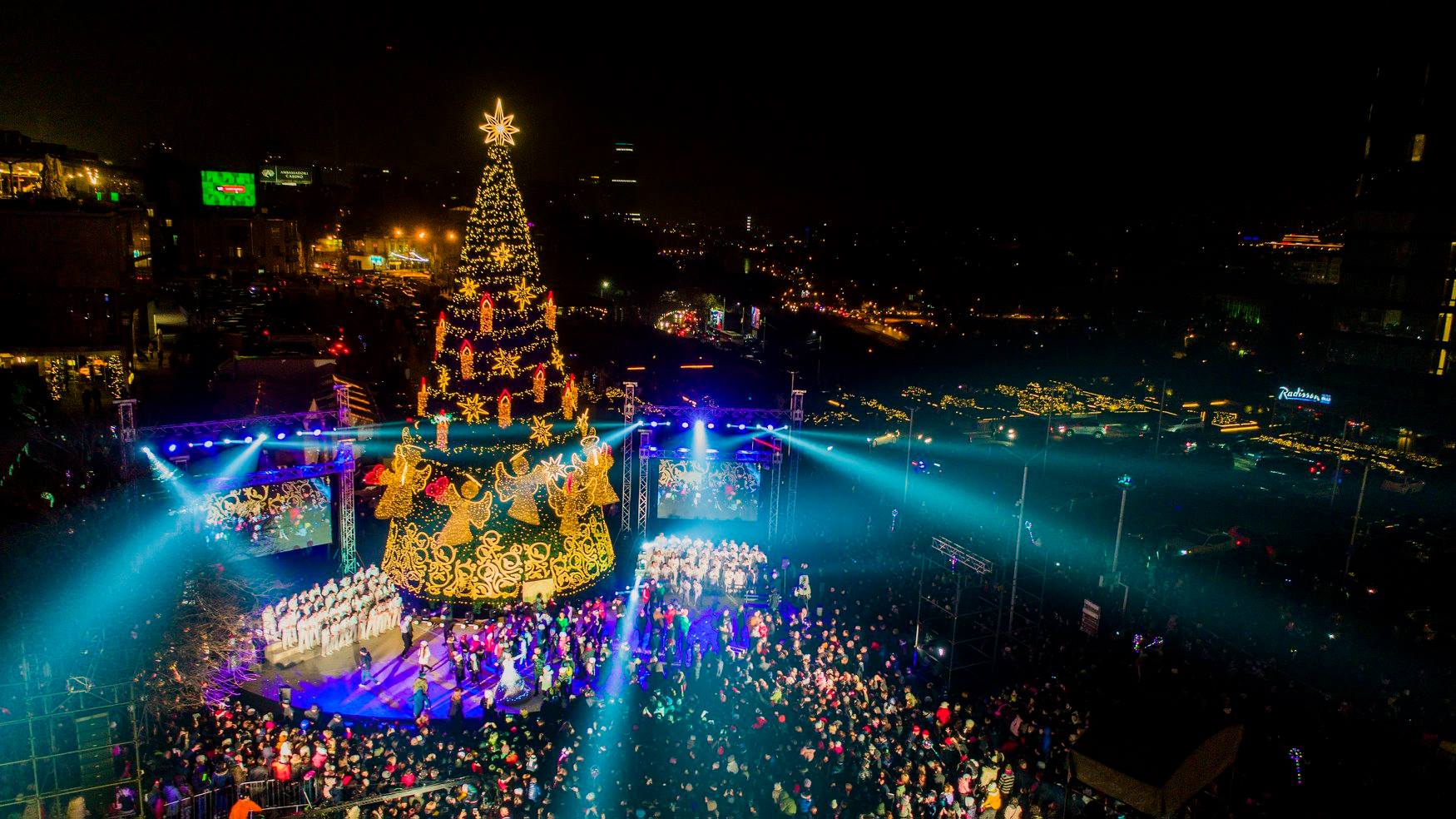 Tbilisi New Year иллюминация иллюминация