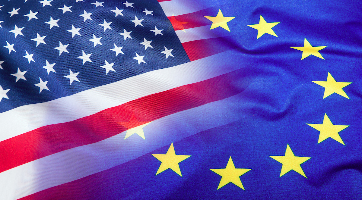 USA EU Flags новости Выборы 2020, Грузия-ЕС, Грузия-США