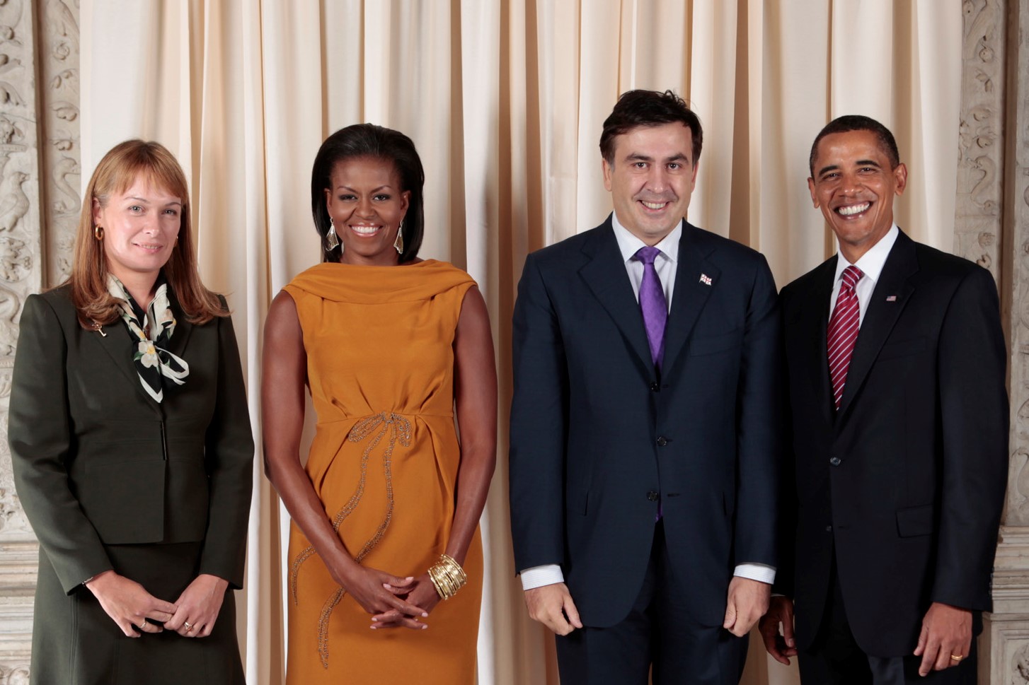 Mikheil Saakashvili with Obamas Грузия-США Грузия-США