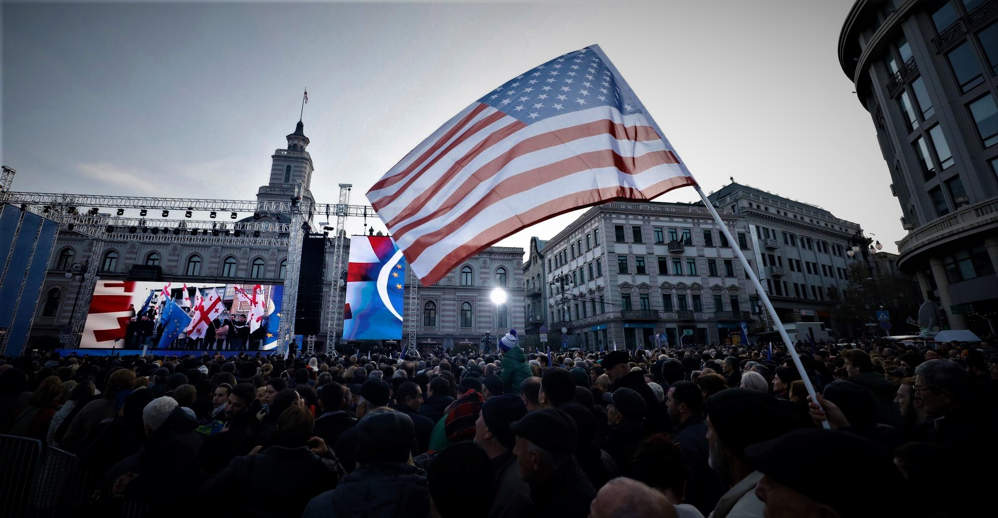 Georgia USA Flag Шалва Папуашвили Шалва Папуашвили