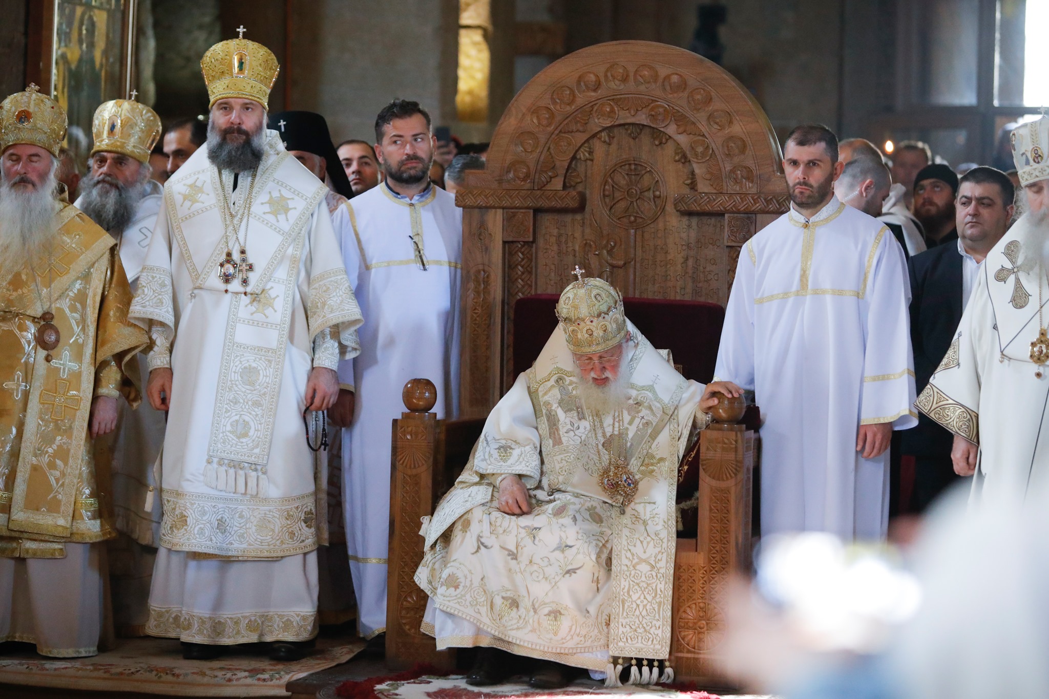 Ilia II новости Арчил Талаквадзе, Георгий Гахария, Католикос-Патриарх всея Грузии Илия Второй, премьер-министр