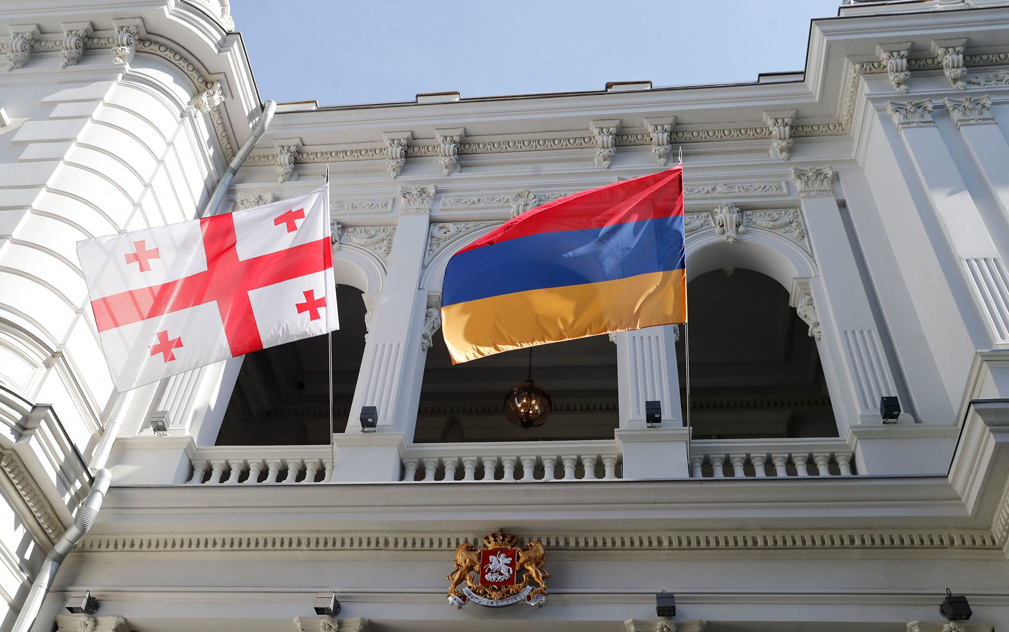 Georgia Armenia Flags 2 новости Азербайджан, Армения, Грузия, Карабах, Рубен Садоян