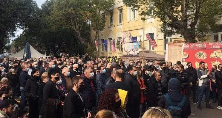 Batumi protest4 e1610286714450 новости Аджария, Батуми, Единое Национальное Движение, оппозиция