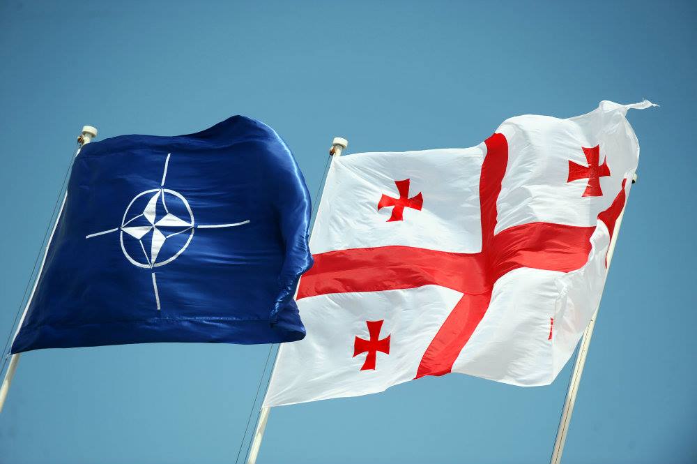 Georgia NATO Flags новости Грузия-НАТО, НАТО, саммит НАТО в Брюсселе