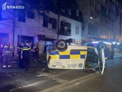 ambulance car crush МВД Грузии МВД Грузии