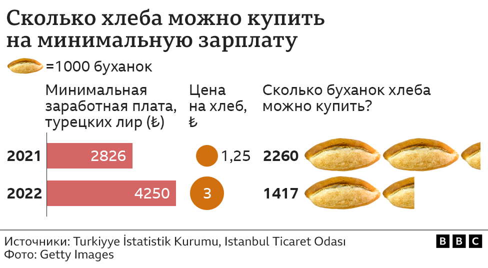 Графика покупательной способности турецкой лиры