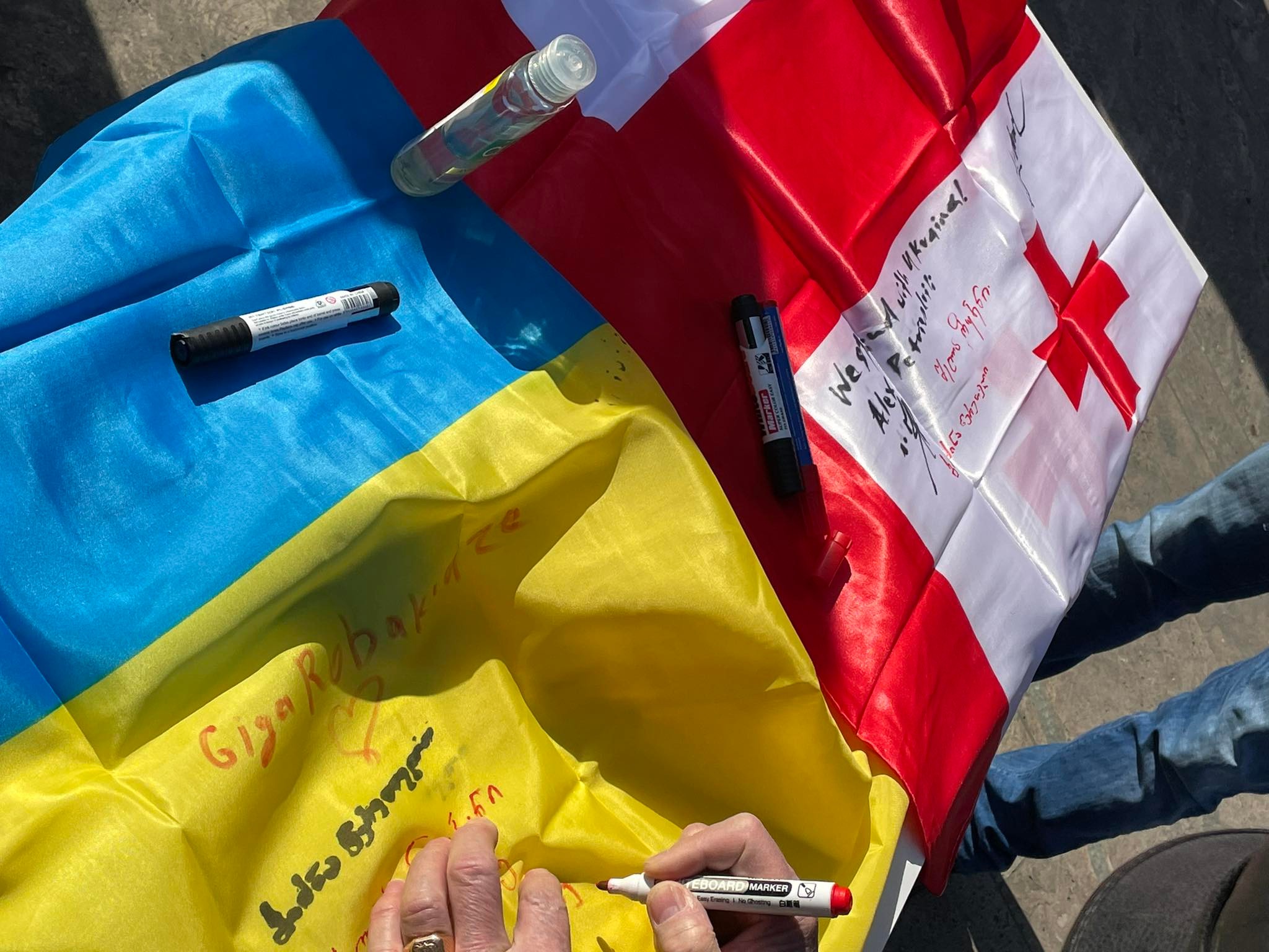 В Тбилиси прошла акция в поддержку Украины 7 272803600 922187481990057 2877404831998571931 n Грузия-Украина Грузия-Украина, украина