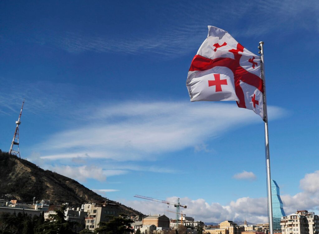 georgia flag tbilisi 876 новости война в Украине, Грузия, экономика