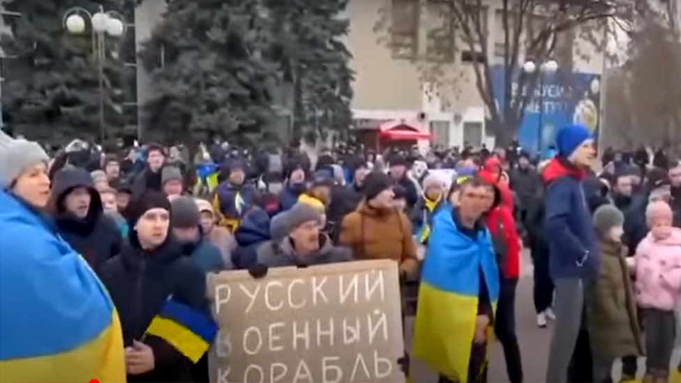 Митинг в Мелитополе