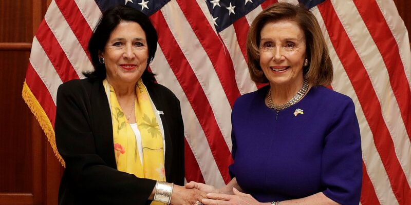 zourabishvili pelosi новости Грузия-США, Нэнси Пелоси, Саломе Зурабишвили