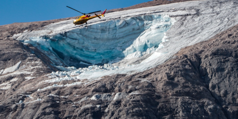 125746607 marmolada Новости BBC Италия, ледник