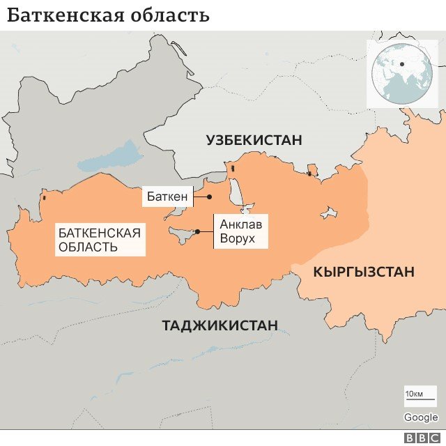 127156879 map Новости BBC Кыргызстан, Таджикистан