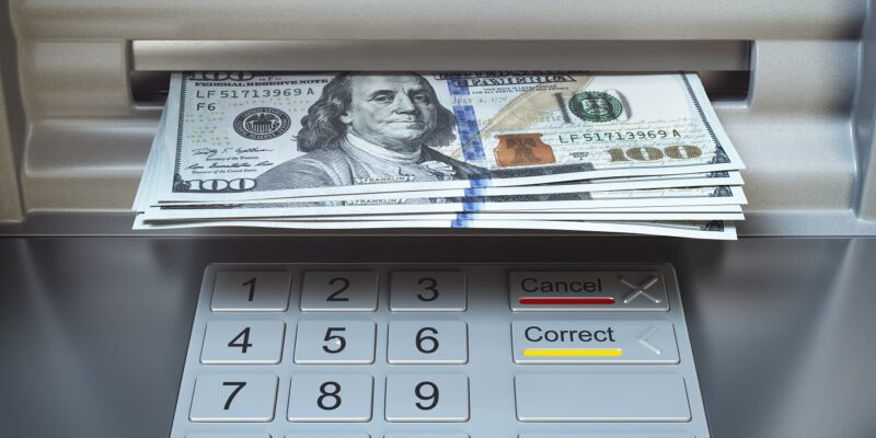 atm machine and money withdrawing dollar banknote 2021 08 26 16 57 01 utc новости Грузия-Россия, денежные переводы