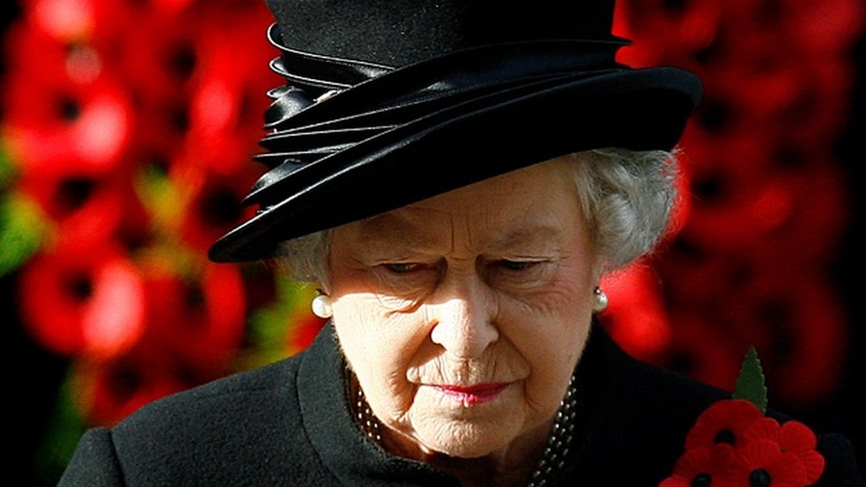 Queen Elizabeth on Remembrance Sunday