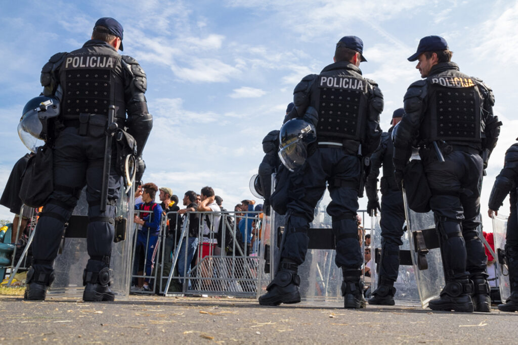 Более 50 чеченских иммигрантов задержаны в Хорватии 2 croatia police 10.11.2022 1024x683 1 новости OC Media, Россия, Хорватия, Чечня