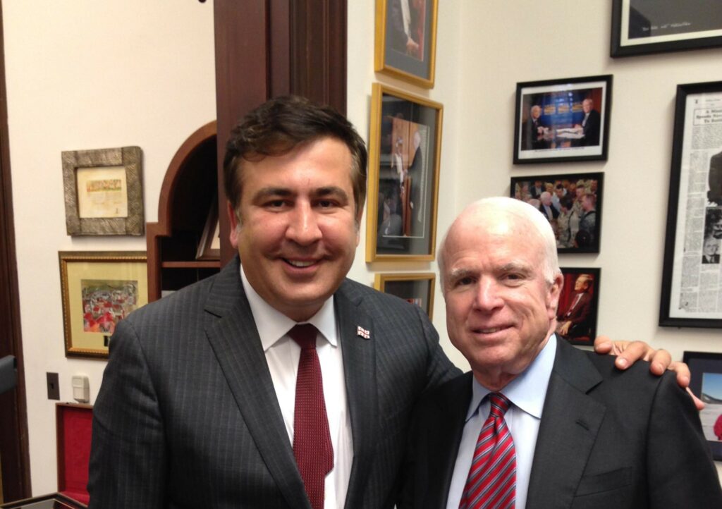 saakashvili mccain новости Грузия-США, Джон Маккейн, ИНСТИТУТ МАККЕЙНА, Михаил Саакашвили