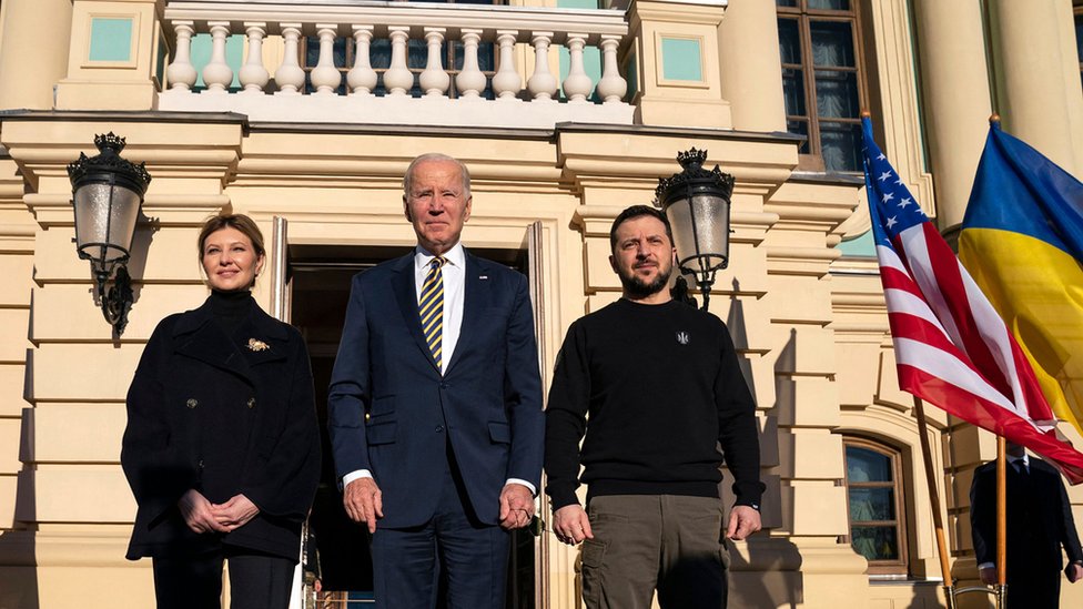 Biden and Zelensky in Kyiv