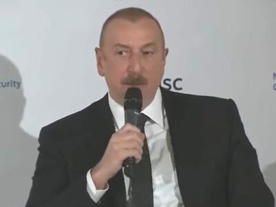 ilham aliyev munich security conference 20.2.2023 1024x682 1 новости Азербайджан-Армения, Ильхам Алиев, Лачинский коридор, Нагорный Карабах, Никол Пашинян