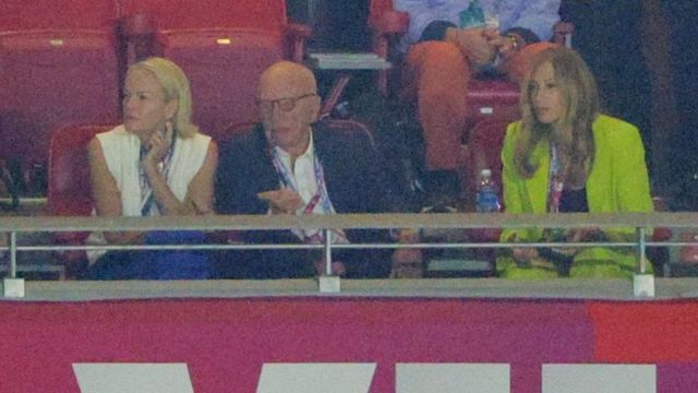 Elisabeth Murdoch, Rupert Murdoch and Ann Lesley Smith