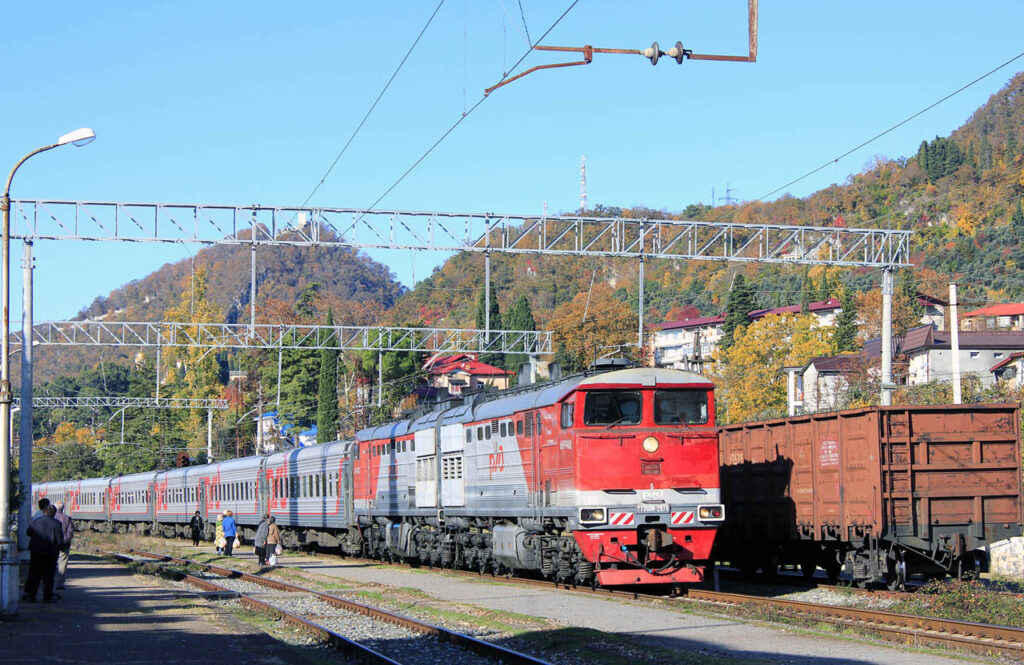 2te10m 2974 new athos station новости Абхазия. Грузия, российская оккупация в Грузии, санкции