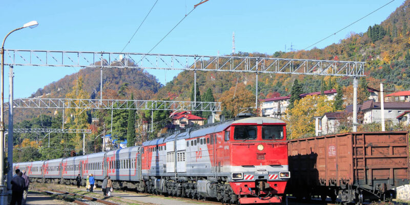 2te10m 2974 new athos station новости Абхазия. Грузия, российская оккупация в Грузии, санкции