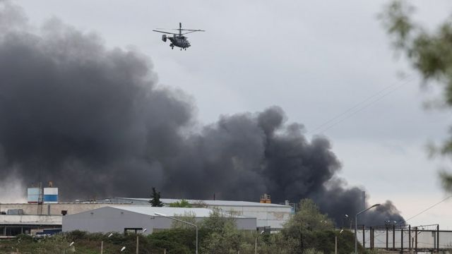 Пожар в Севастополе