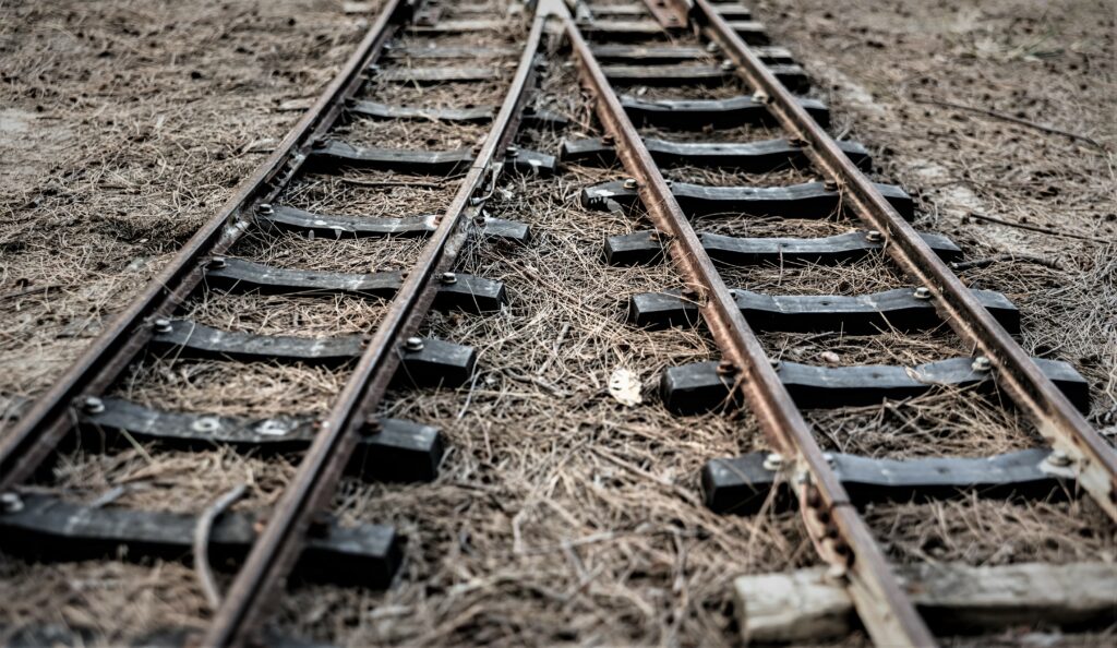 old train track with rails branching off in two di 2022 05 03 22 33 50 utc экономика featured, Абхазия, Грузия-Россия