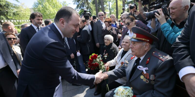 veterani garibashvili новости Ваке-парк, День победы, премьер Грузии