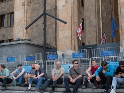 chiatura mine workers in tbilisi 21 june 2023 1024x682 1 OC Media OC Media