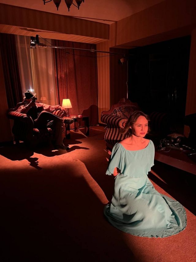 Съемки дебютного фильма "Открой глаза"