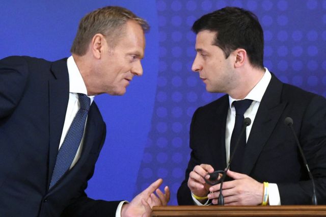От кооператива «Светлячок» до премьера и главы Евросовета. Дональд Туск снова возглавил правительство Польши 11 Туск и Зеленский