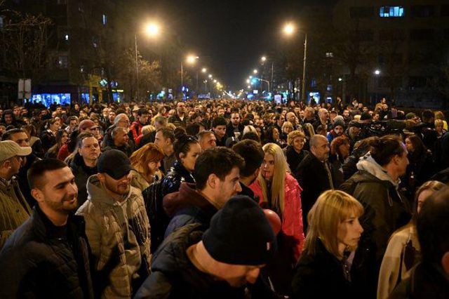 Протесты в Белграде