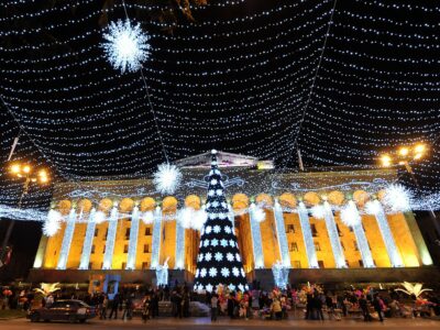 christmas tbilisi новости CNN, елка в Тбилиси, новый год, Рождество