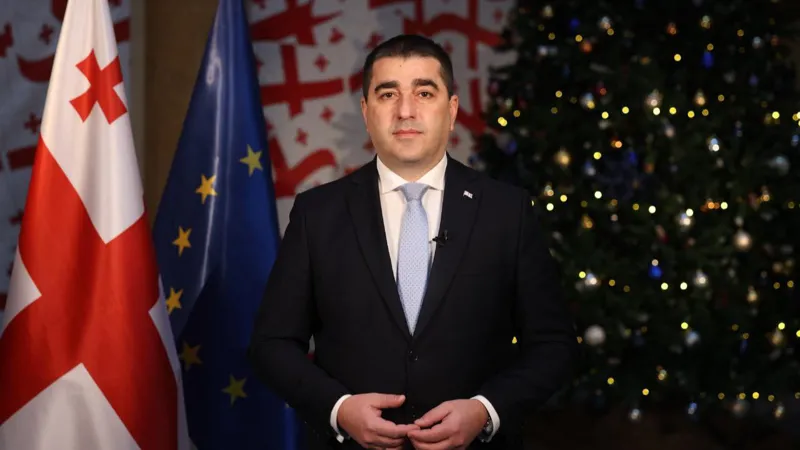 papuashvili novii god новости Абхазия, Грузия Новый год, оккупированные территории Грузии, Спикер парламента, Шалва Папуашвили, Южная Осетия. Цхинвальский регион