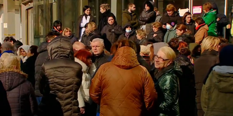 respublikanskaia miting новости акция протеста в тбилиси, врачи, Ираклий Гарибашвили, Республиканская больница