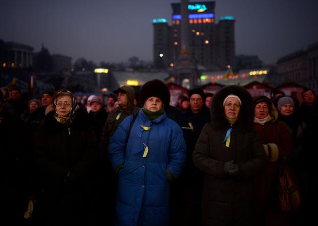 Митингующие в Киеве