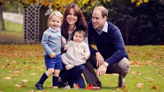 The Prince and Princess of Wales and their children