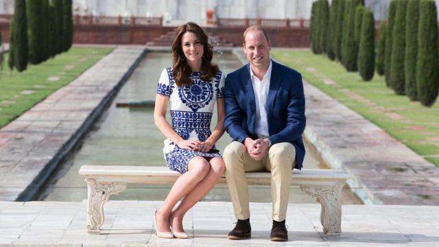 The then Duke and Duchess of Cambridge in India