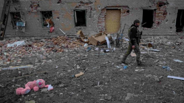 Часов Яр. Почему Украине так важно не потерять эту высоту 4 Разрушенное здание