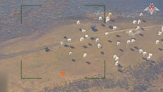 Удар по украинской вертолетной группе