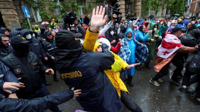 Акция протеста в Тбилиси