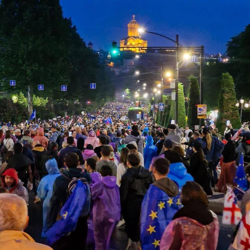 akcia 2 новости акция протеста в тбилиси, Бидзина Иванишвили, Грузия-ЕС, закон об иноагентах в грузии