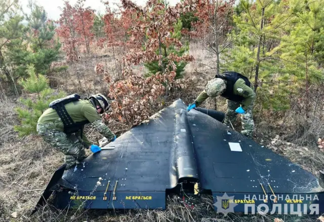 «Шахед», упавший на украинской территории, но не взорвавшийся