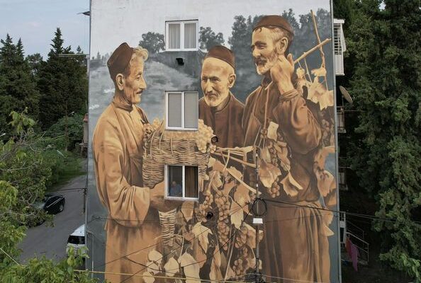 mural новости виноград, Гурджаани, Кахетия, мурал, ртвели